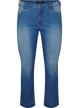 Zizzi Slim fit Emily jeans med normal talje, Light blue, Packshot image number 0