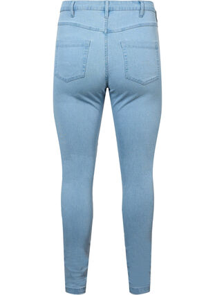 Zizzi Højtaljede super slim Amy jeans, Ex Lgt Blue, Packshot image number 1