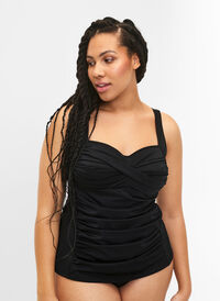 Tankini med draperinger, Black, Model