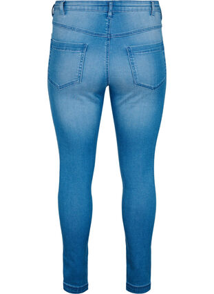 Zizzi Super slim Amy jeans med høj talje, Light blue, Packshot image number 1