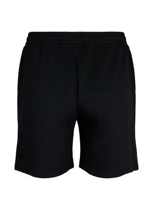 Zizzi Shorts i modal-mix med lommer, Black, Packshot image number 1