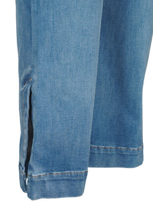 Zizzi Bootcut jeans med slids, Blue Denim, Packshot image number 4