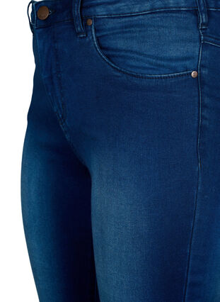 Zizzi Super slim Amy jeans med høj talje, Blue Denim, Packshot image number 2