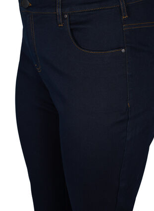 Zizzi Slim fit Emily jeans med normal talje, Unwashed, Packshot image number 2
