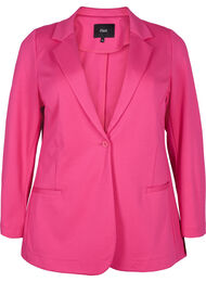 Enkel blazer med knaplukning, Raspberry Sorbet