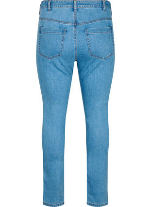 Zizzi Amy jeans med høj talje og super slim fit, Light Blue, Packshot image number 1