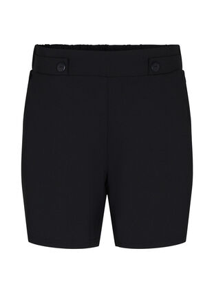 Zizzi Shorts med lommer og løs pasform, Black, Packshot image number 0