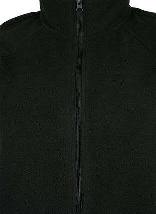 Zizzi Fleece vest med lommer, Black, Packshot image number 2