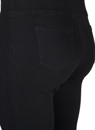 Zizzi Stretchy jeggings med høj talje, Black, Packshot image number 3