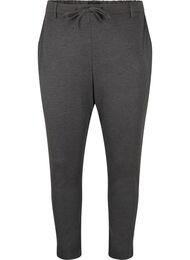 Cropped Maddison bukser, Dark Grey Melange