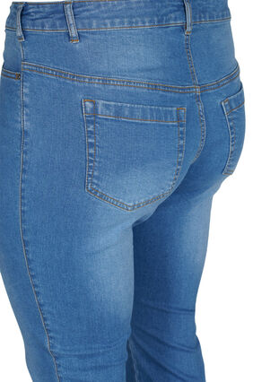 Zizzi Ellen bootcut jeans med høj talje, Light blue, Packshot image number 3