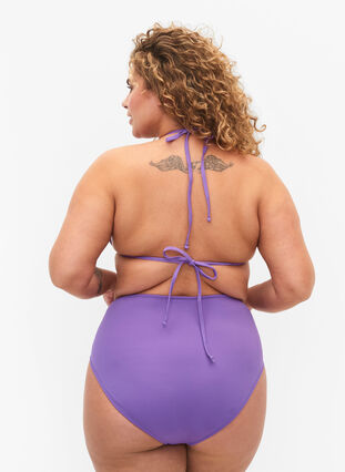 Zizzi Bikini trusse med høj talje, Royal Lilac, Model image number 1