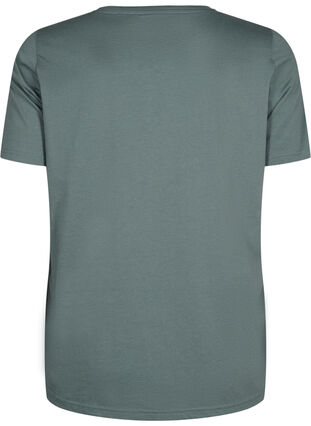 Zizzi FLASH - T-shirt med motiv, Balsam Green Star, Packshot image number 1