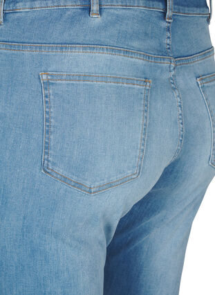 Zizzi Bootcut jeans med slids, Blue Denim, Packshot image number 3