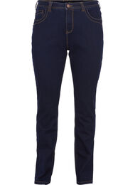 Slim fit Vilma jeans med høj talje, Dk blue rinse