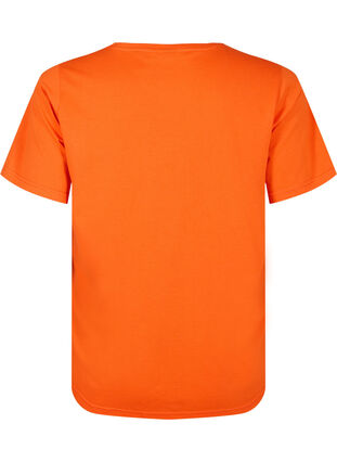 Zizzi FLASH - T-shirt med motiv, Orange.com, Packshot image number 1