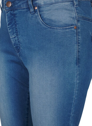 Zizzi Slim fit Emily jeans med normal talje, Light blue, Packshot image number 2