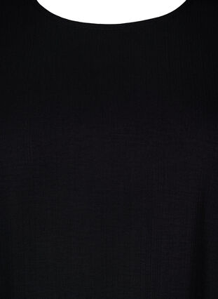 Zizzi Kort kjole med sløjfedetalje bagpå, Black, Packshot image number 2