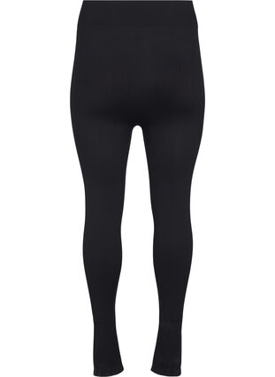 Zizzi Seamless basis leggings, Black, Packshot image number 1