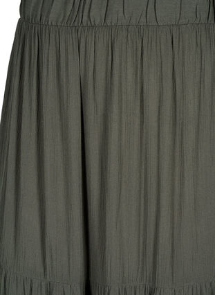 Zizzi Lang nederdel med elastik i taljen, Thyme, Packshot image number 2