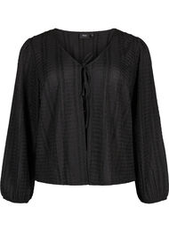 Cardigan med bindebånd, Black