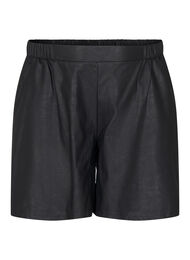 Løse shorts i imiteret læder, Black