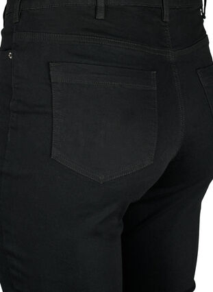 Zizzi Amy jeans med høj talje og super slim fit, Black, Packshot image number 3