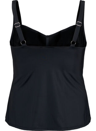 Zizzi Tankini med draperinger, Black, Packshot image number 1