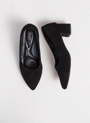 Zizzi Wide fit - Pump i ruskind, Black, Image image number 0