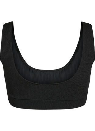 Zizzi Bikini top med crepe struktur, Black, Packshot image number 1