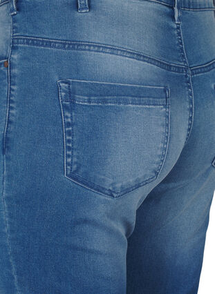 Zizzi Slim fit Emily jeans med normal talje, Light blue, Packshot image number 3