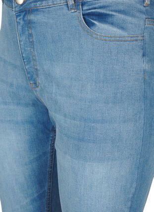 Zizzi Bootcut jeans med slids, Blue Denim, Packshot image number 2