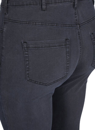 Zizzi Højtaljede super slim Amy jeans, Grey Denim, Packshot image number 3