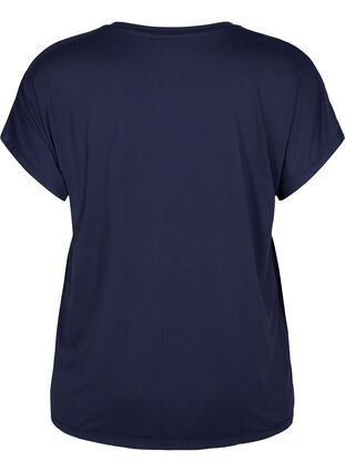 Zizzi Kortærmet trænings t-shirt, Night Sky, Packshot image number 1