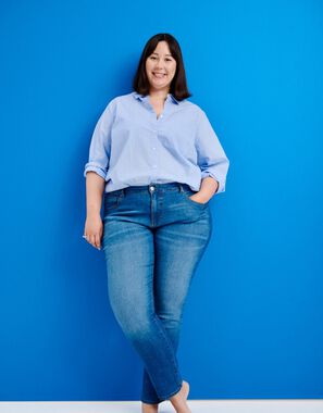 mineral Dum Skænk Plus size Slim-fit jeans til Kvinder - Zizzi